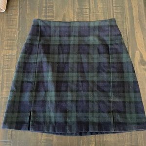brandy melville (john galt) dark green and blue skirt